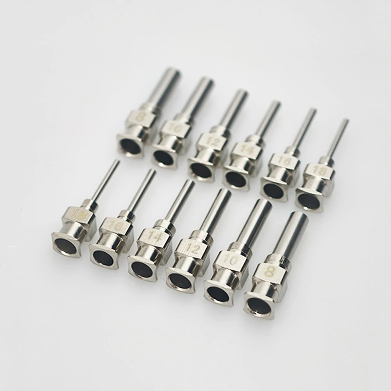 1/2 Inch 13mm 8-32G 12Pcs/Box Stainless Steel Dispensing Machine Needle Industrial Glue Blunt Dispensing Syringe Needle