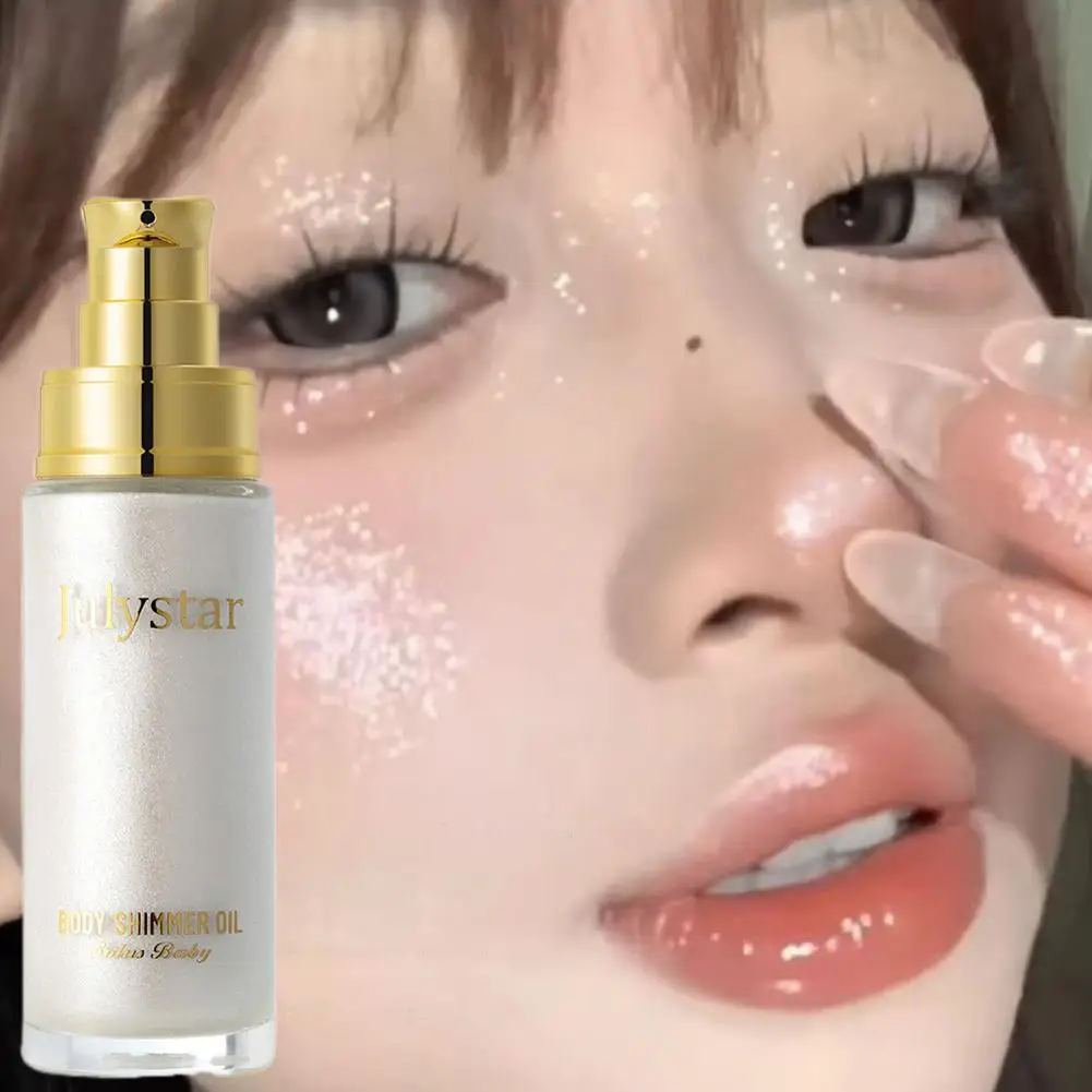 Vloeibare markeerstift Make-up Gladde glans Shimmer Glitter Body Markeerstift Cosmetica Vloeibare crème Blijvende lange foundation Body G6B0