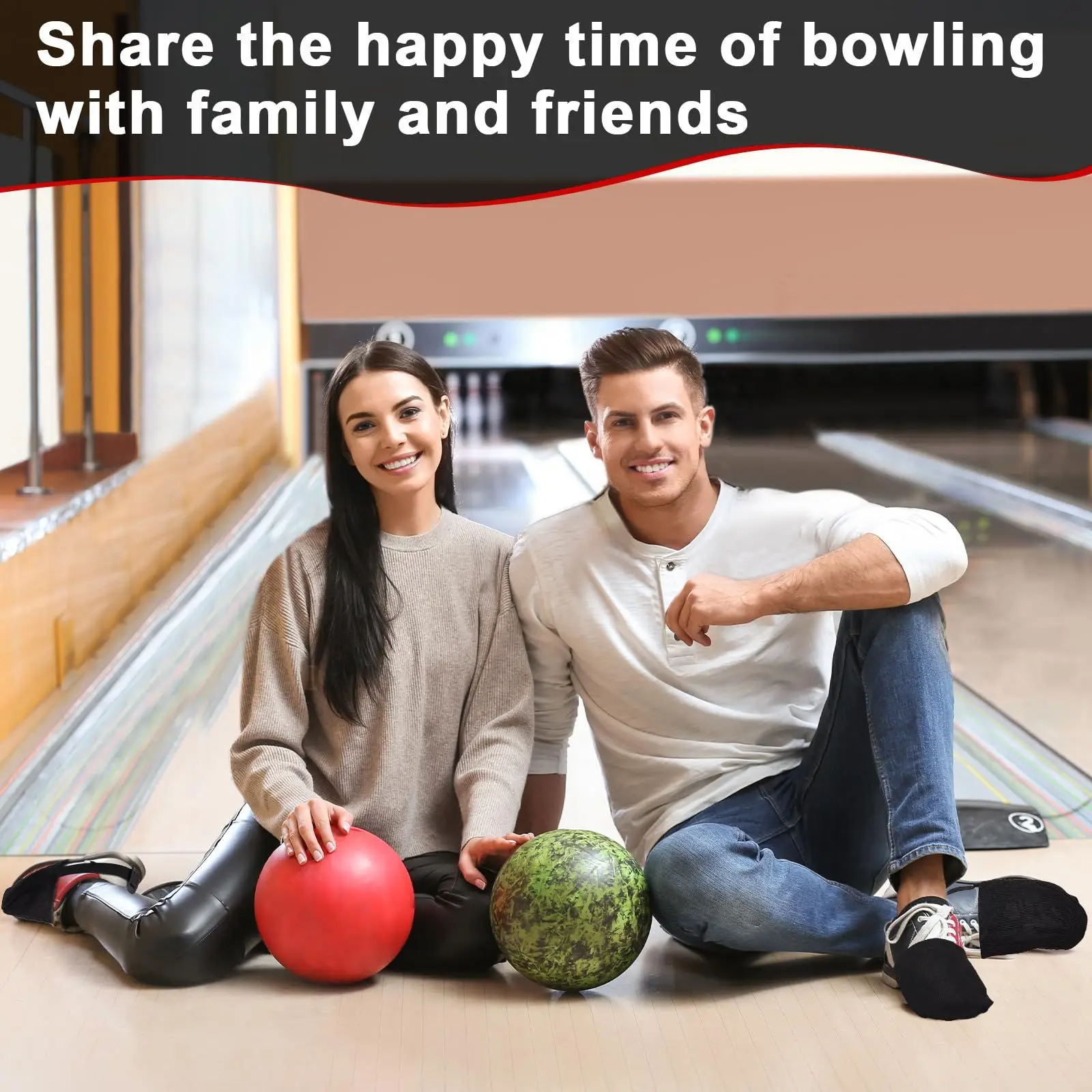 Indoor bowling anti-slip shoe covers, with anti-slip properties on the front half of the sole, for indoor sports accessories