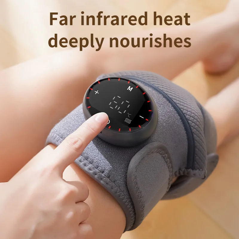 

Electric Heated Knee Massager – Infrared Vibration Heat Therapy Pad for Joint Pain Relief, Arthritis（1pc）