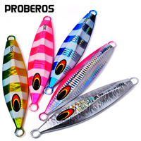 PROBEROS Luminous Metal Jig Fishing Lures - Hard Baits Artificial Bait Swimbait for Sea Fishing Jigs 5Pcs 100G - 300G Wholesale