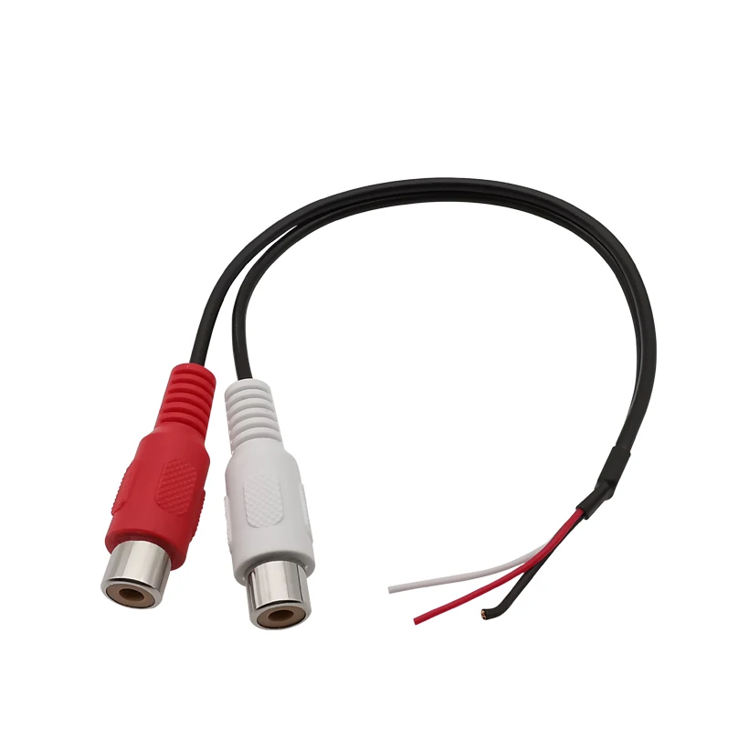 Żeńskie/męskie złącza Audio RCA kable Stereo AV wtyczka wideo Adapter przedłużacz DIY przewód