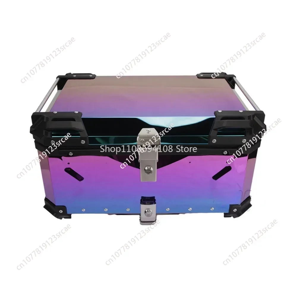 Color Plating Color Laser 45L Electroplated Motorcycle Stainless Steel Mirror Rear Box