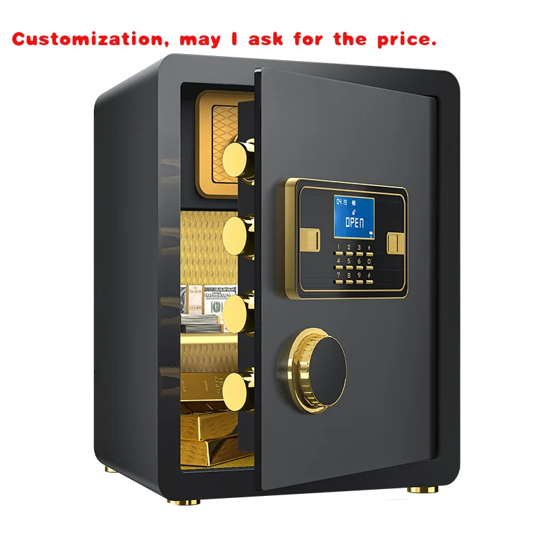 

custom.Digital Electronic Money Safe with Intelligent Alarm System Steel Security Box Lock Fireproof Household Cabinet H