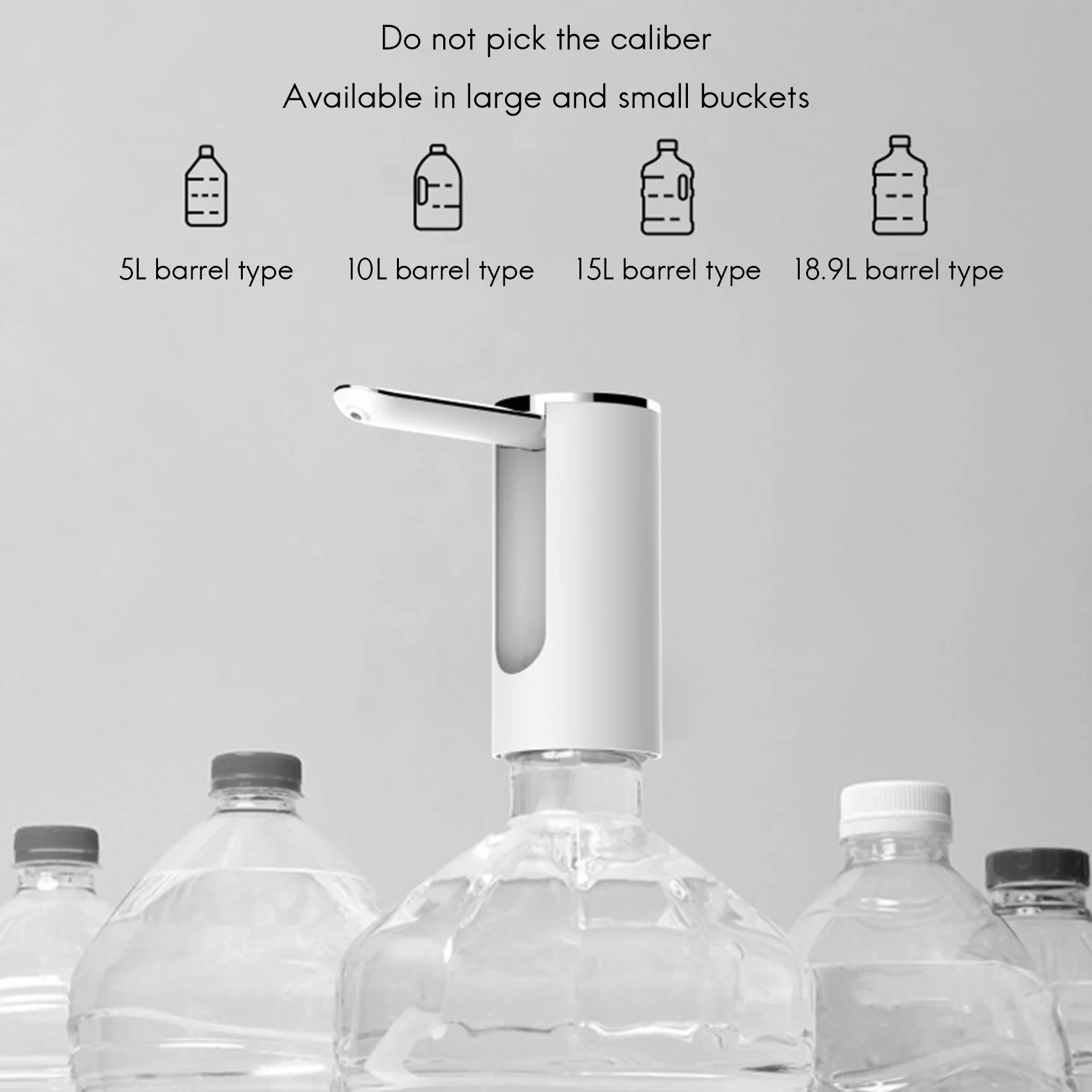 

【TODAY ONLY】Drinking Water Bottle Pump USB Charging Automatic Barreled Water Suction Device Desktop Mineral Water Dispenser
