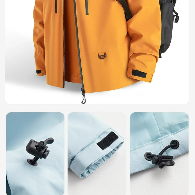 Travel Hiking Jacket Male Motocross Clothing Mountain Bike Waterproof Coat Bicycle Outerwear Women Camping Hooded Windbreaker