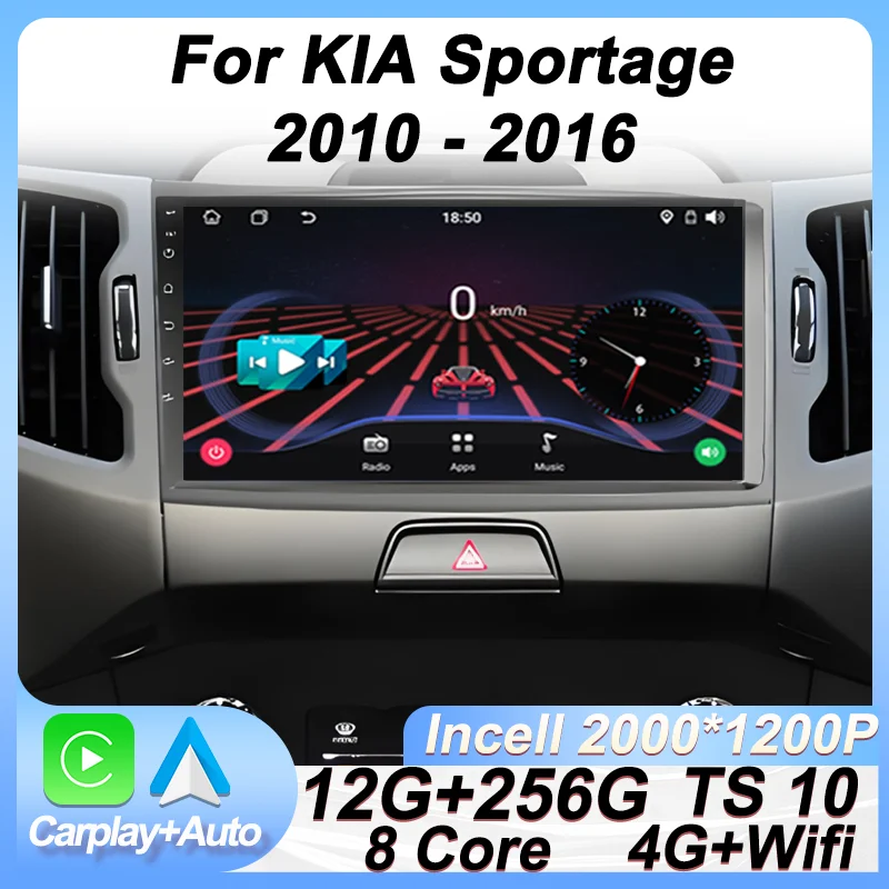 

Android Car Radio Player For KIA Sportage 2010 2011 2012 2013 2014 2015 2016 GPS Navigation Intelligent System Carplay 8 Core