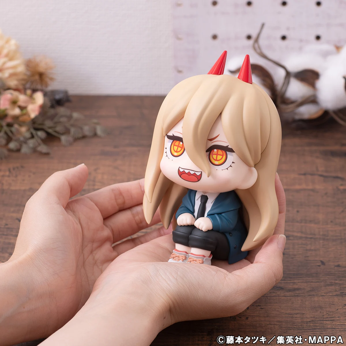 Mega House Look Up Chainsaw Man Makima Power Figurka Anime PVC Kolekcjonerski Model Lalka Ozdoby na Biurko Zabawki Prezenty