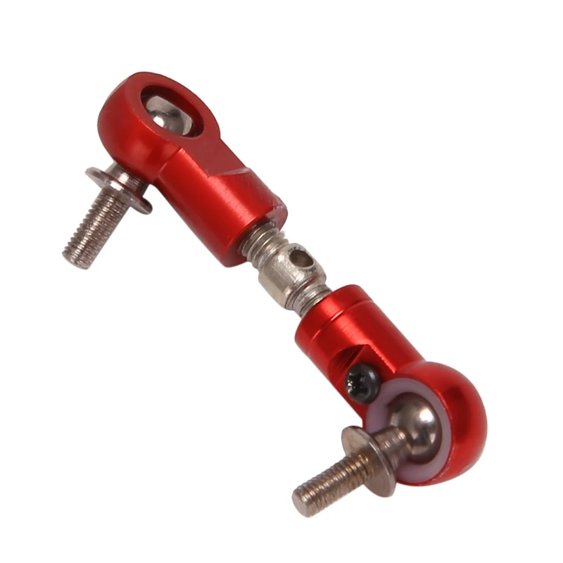 Imagem -02 - Cnc Pull Rod Direção Servo Braço Apto para Hpi Rofun Rovan km Baja 5b 5t 5sc Losi 5ive t rc Peças do Carro-vermelho Laranja