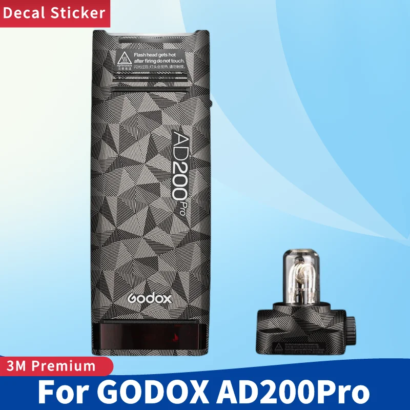 For GODOX AD200Pro Pocket Flash Camera Flash Skin Anti-Scratch Protective Film Body Protector Sticker AD200 PRO