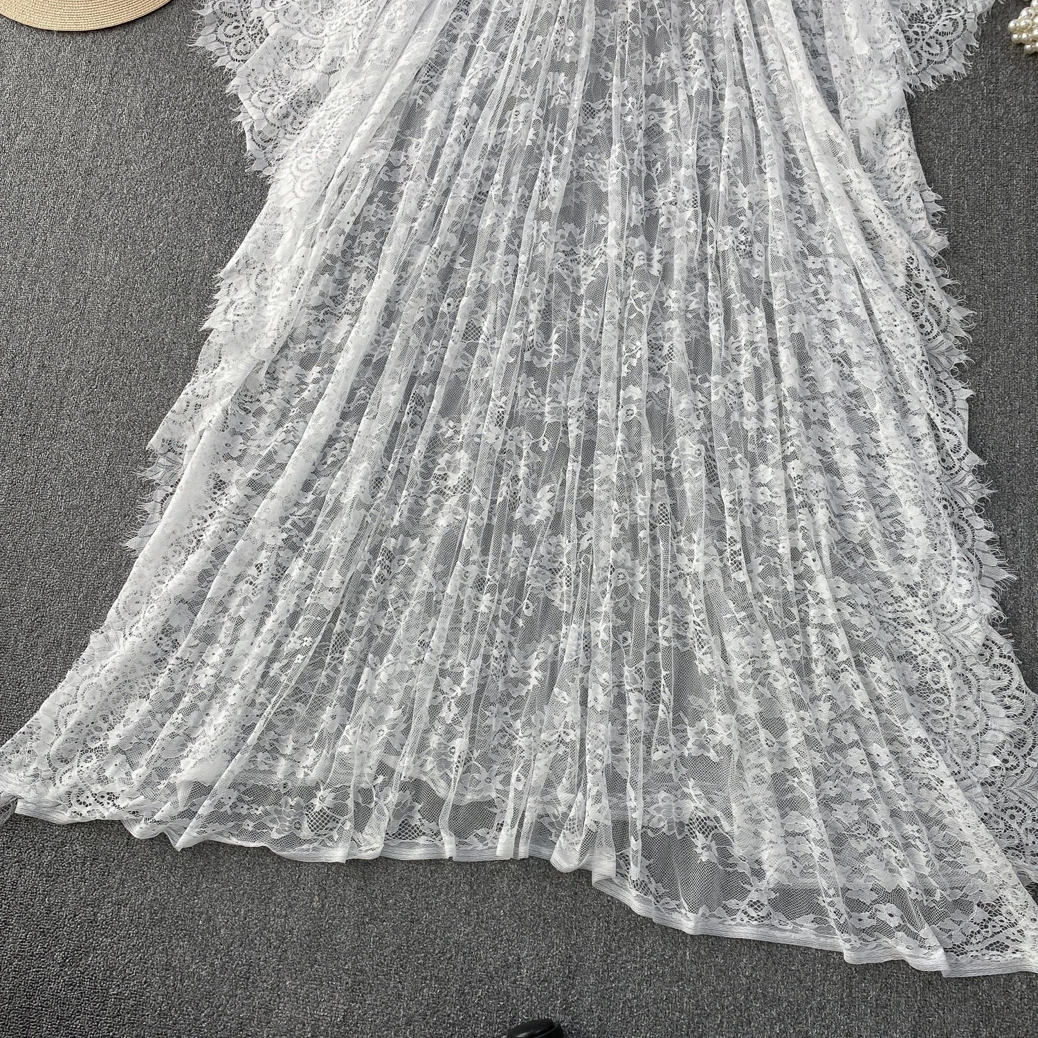 Weibliche Sommer Tropical Strand Urlaub Bikini Covers Up Langes Kleid Frauen Dünne Sexy Sommerkleid Spitze Lose Romantische Lange Boho Kleider