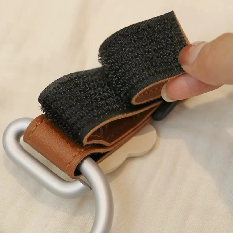 Niedliche Bären-Kinderwagenhaken aus PU-Leder, Hängehaken für Kinderwagen-Zubehör, Fahrrad- und Kinderwagen-Organizer, Baby-Kinderwagenhaken – Detail 9