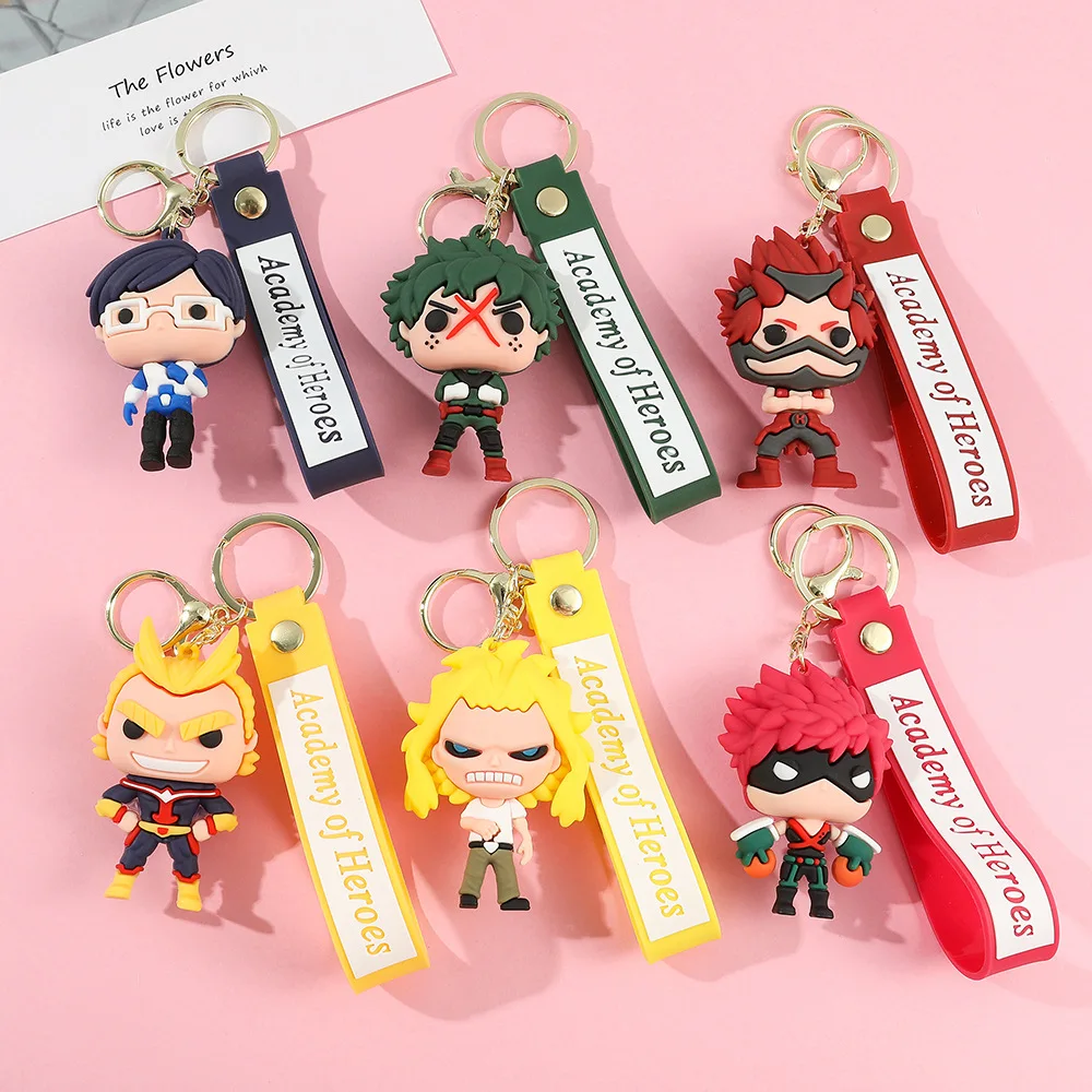 Мой герой Академия брелок аниме мультфильм Deku все может Bakugou Katsuki силиконовые Подвески искусственные подарки