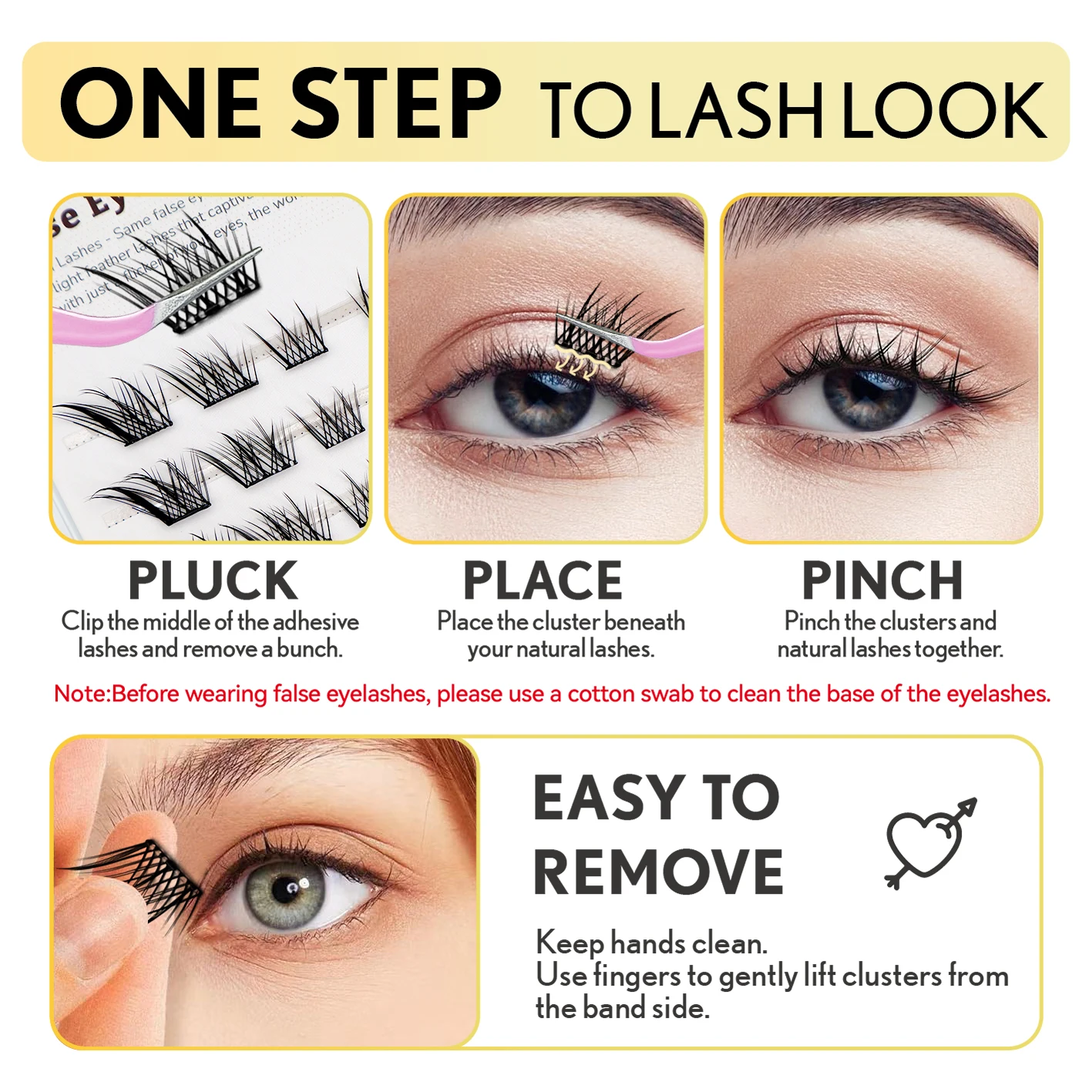 رموش ذاتية اللصق طبيعية لا تحتاج إلى أدوات مكياج