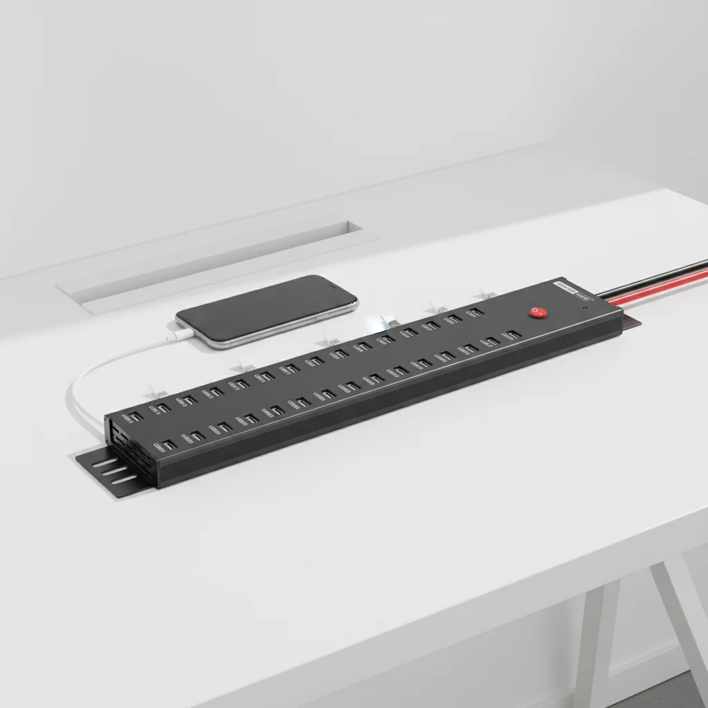 30 in 1 USB Charging Hub for Multiple Devices  CE/FCC Certified, 2.1A Per Port