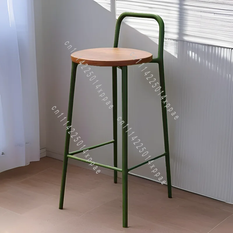 Celebrity Backrest Leisure High Stool Nordic Modern Simple Light Luxury Designer Outdoor Bar Chair Home Bar Stool Internet
