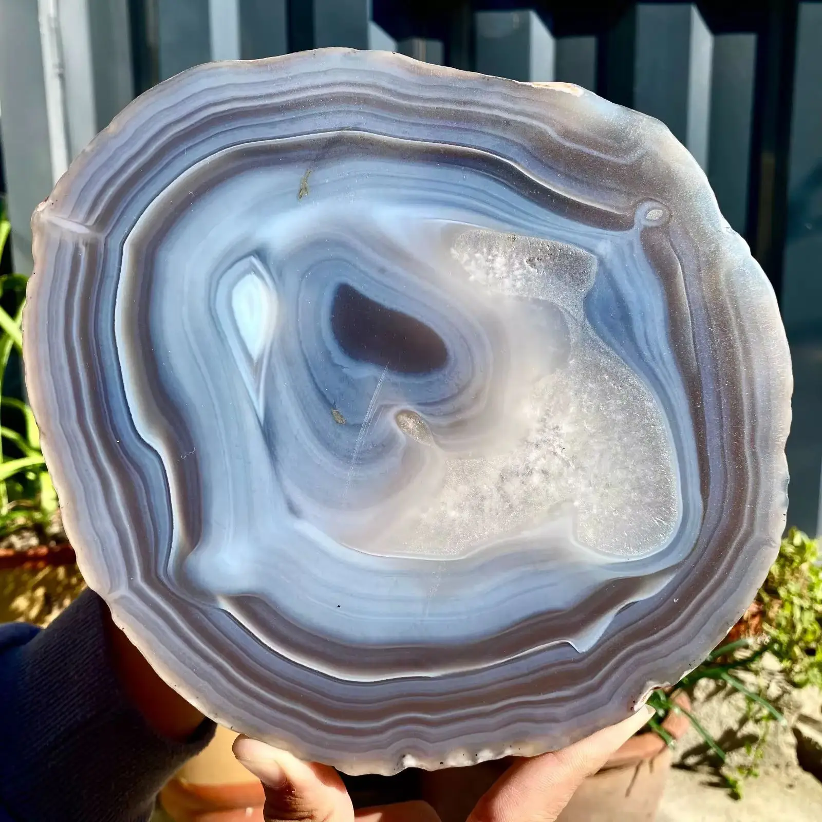 Natural Formed!Agate Disc Slice,Quartz Crystal Agate Original Slice,Mineral, Reiki, Healing, Demagnetization, Cup mat