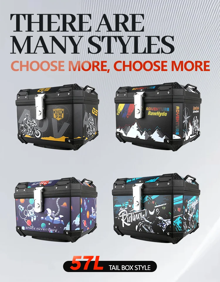 تقريبا 45L دراجة نارية مربع خلفي العالمي ل R1200GS R1250GS F800GS F850GS سعة كبيرة العلوي الخلفي الأمتعة أداة مربع خلفي #5