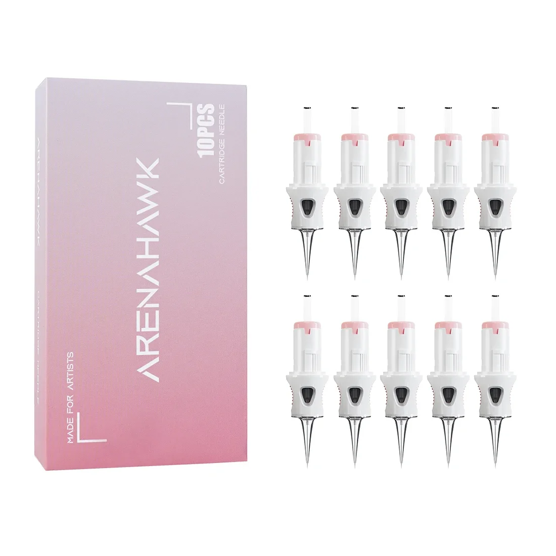 Arenahawk Permanent Makeup Needles Tattoo Cartridge 1RL/3RL Lip Eyeliner Eyebrow Art Makeup Comfortable Grip for Tattoo Machine