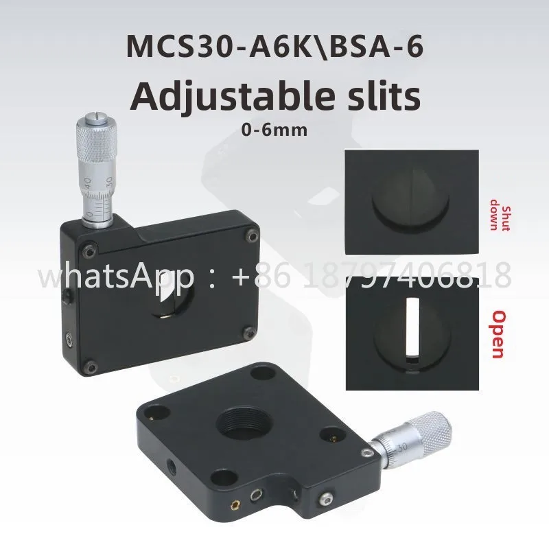 Fente réglable 0-6mm/30mm type cage/espace libre