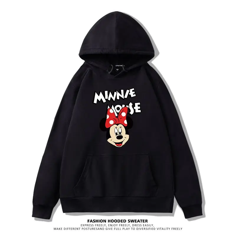 Mickey Mouse 2025 été hommes mode pull à capuche ample-ajustement dessin animé-à motifs décontracté rue-Style usage quotidien