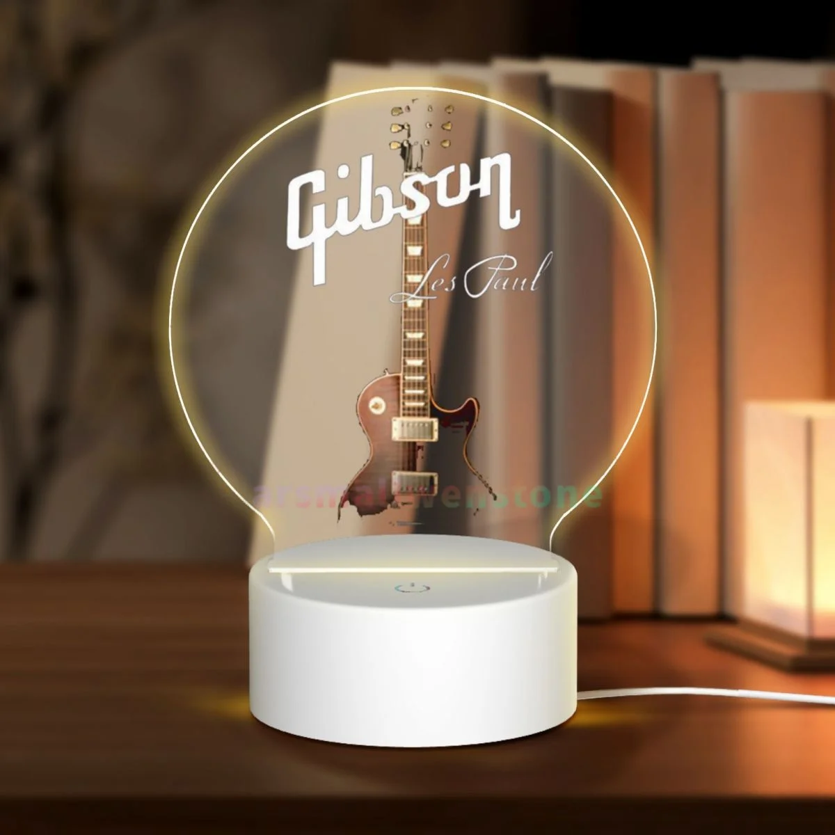 Cool Gibson Guitar Acrylic Photo Lamp Photo LED Night Light,Photo Frame,Gift for Couple, Anniversary Gift,Art Decoration