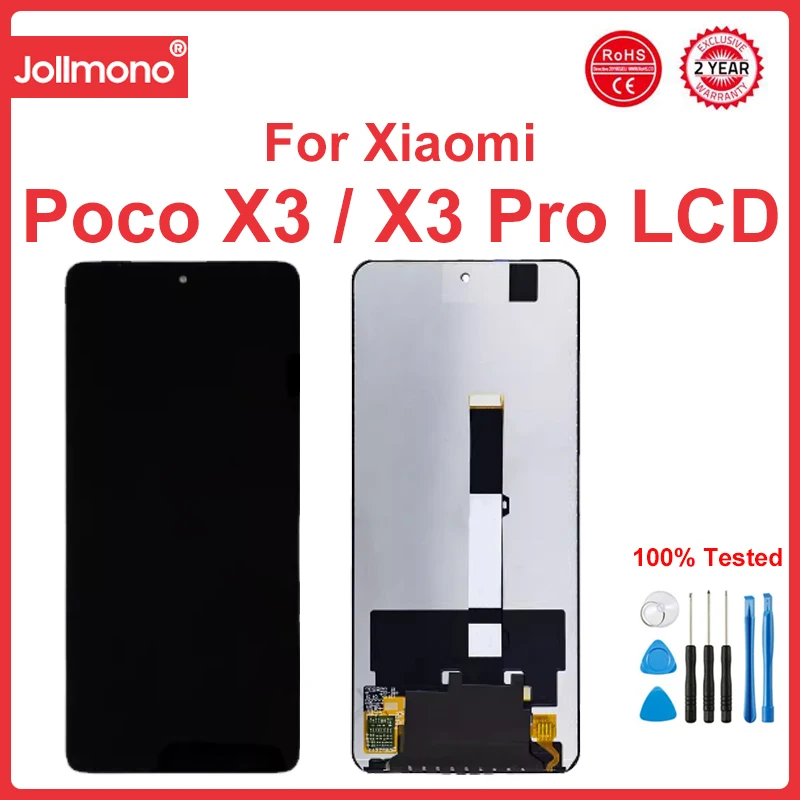 lcd For Xiaomi Poco M3 LCD Display Screen Touch Panel Digitizer M2010J19CG M2010J19CT LCD For Poco X3 Pro LCD Poco X3