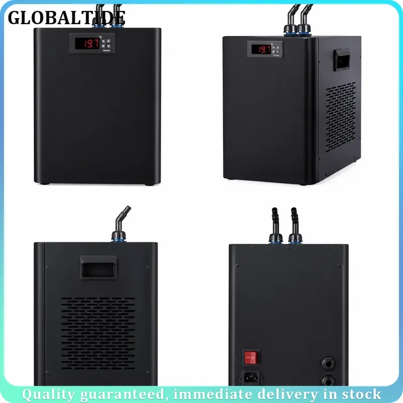 160L Aquarium Chiller Fish Tank Water Cooler Compressor Refrigerator for Fresh Seawater Power Saving Cooling System
