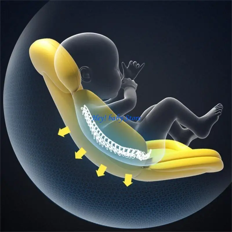 

Q1FE Baby Strollers Cushion Liner Support Cushion Comfortable Baby Pad Breathable Baby Pram Cushion