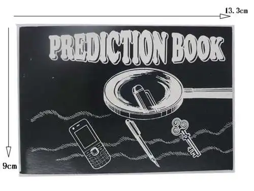 Prediction Book 2.0 Magic Trick Magic Props Gimmick Stage/Close Up Fire Comedy Accessories Children Beginners Primary Tricks