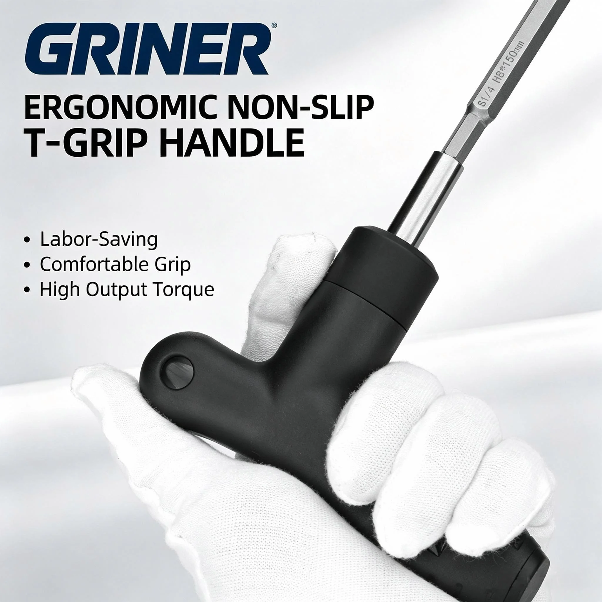 GRINER High Precision T‑Type Hex Wrench DC04 DC06 DC08 DC12 Pull‑Back Torque Screwdriver for DC Shank Collet Chuck