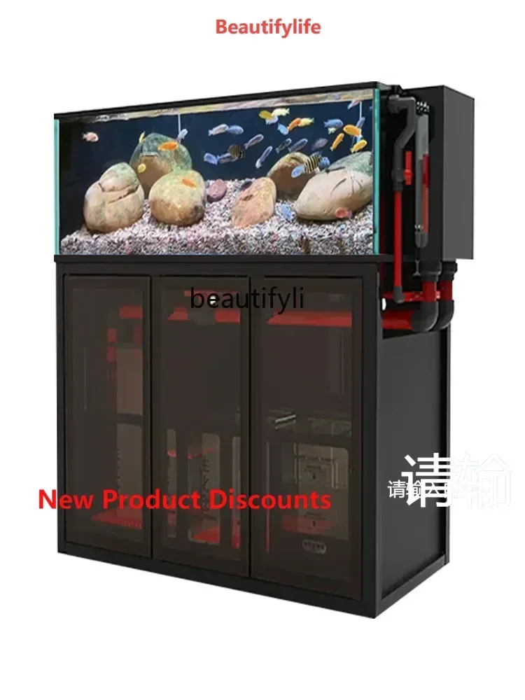 

P178 Fish Tank Aquarium Super White Bottom Filter Stream Cylinder Medium Ecological Sea Tank Aquarium