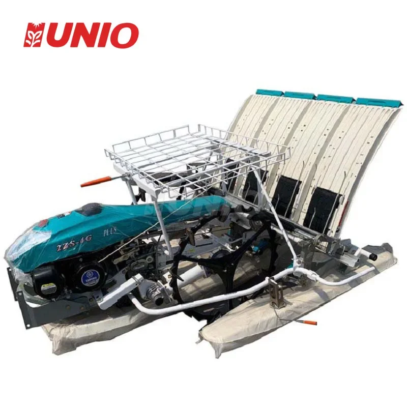 4 /6 Rows Walking Manual Rice Planter Paddy Transplanter, Seedling Machine Seeds Rice Planter Paddy Planting Machine