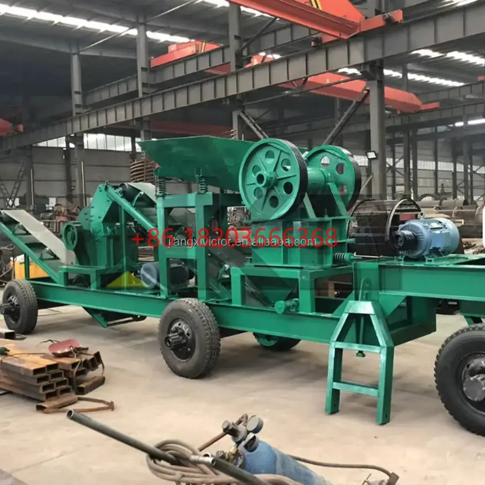 YG Customized Aggregate Production Line PE400X600 Quarry Stone Pebble Mobile Crushing Station Jaw Crusher Station For Mining Con