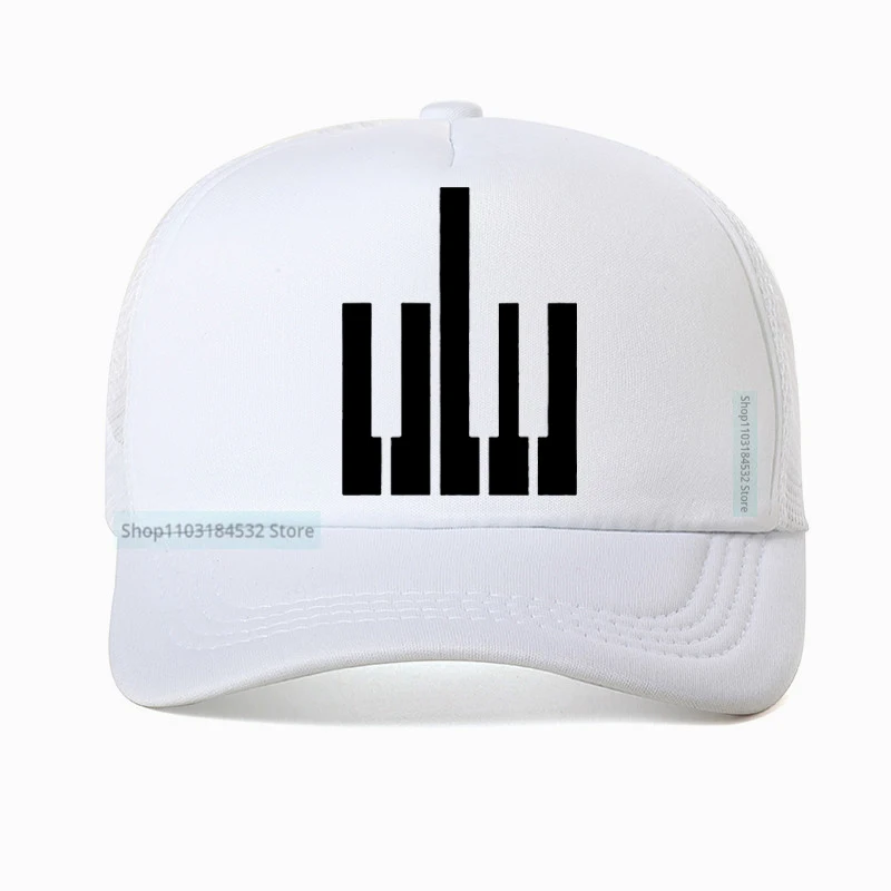 Born To Be Piano Teacher Music Band Keyboard Player printing Baseball Cap Hip Hop pop Harajuku Mens Trucker hat women Mesh hats