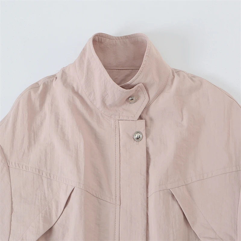Ladies Light Pink Utility Coat - Women'S Fashion Utility Jacket ulasan dan harga