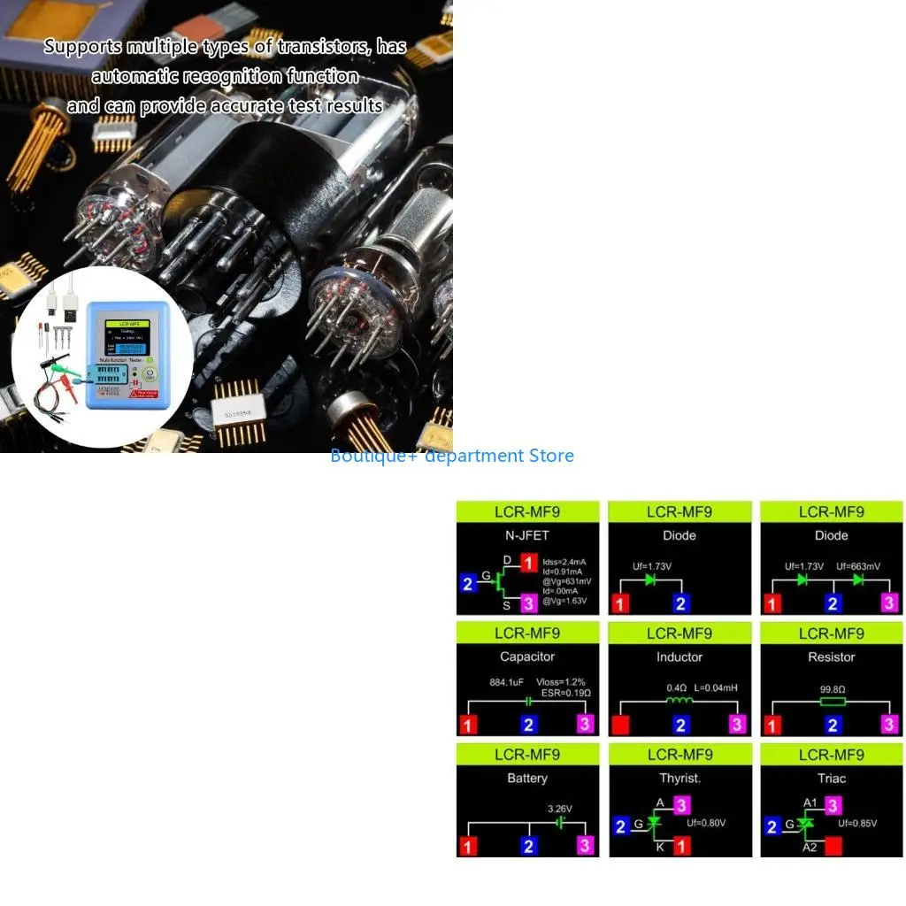 E1PD High Accuracy  Meter Quick Response Transistor Analyzers Transistor Parameters Measuring for Research & Development
