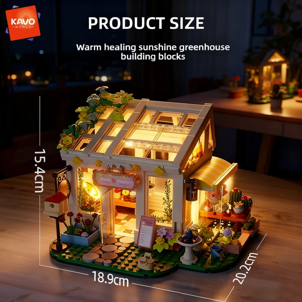 KAVOWORLD, 832 piezas, kit cre - Desk Setup With Plants reseña y precio