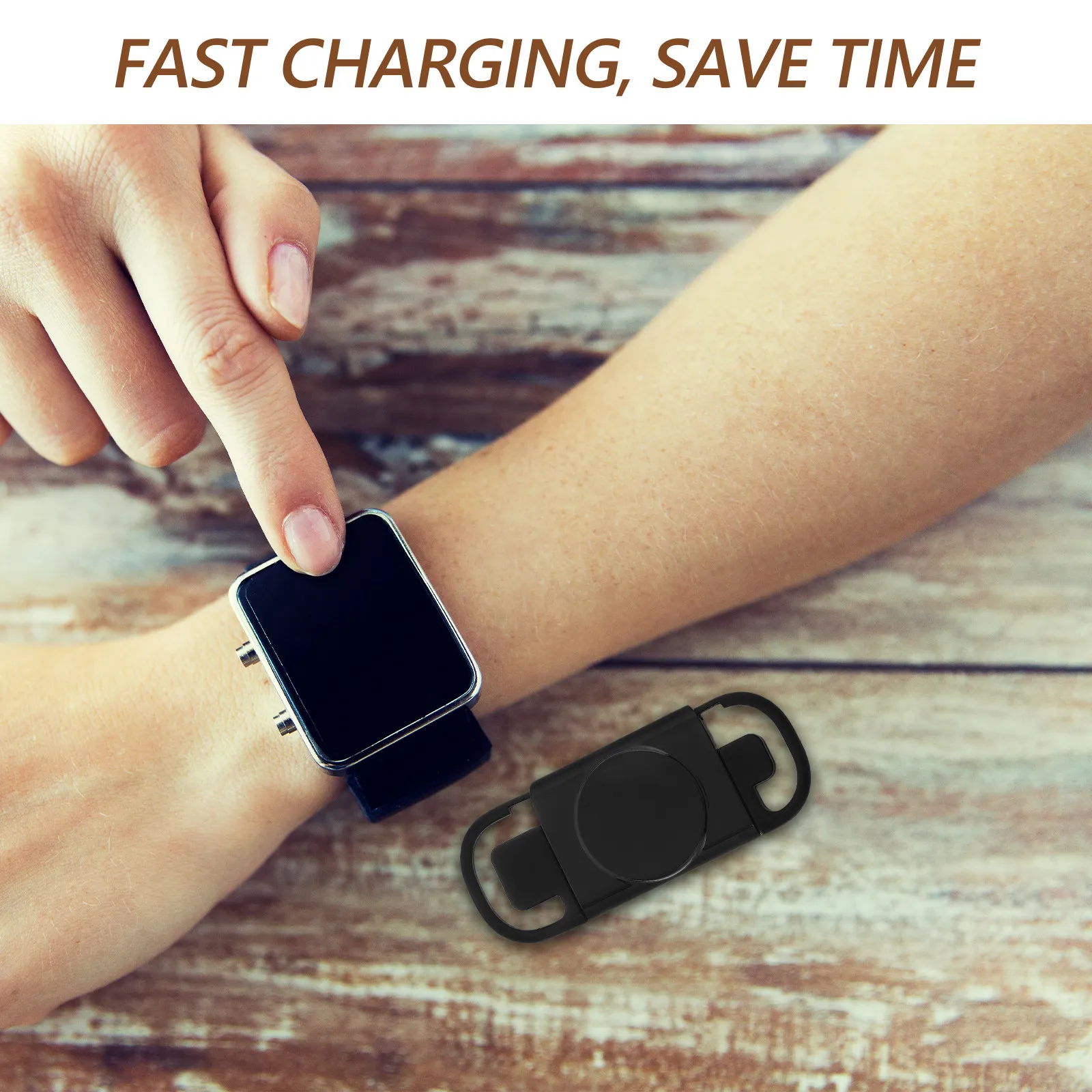 

Portable Cordless Wireless Watch Charger Magnetic Travel Charge Compatible Watch Fast Safe Charging Mini Wireless Charge