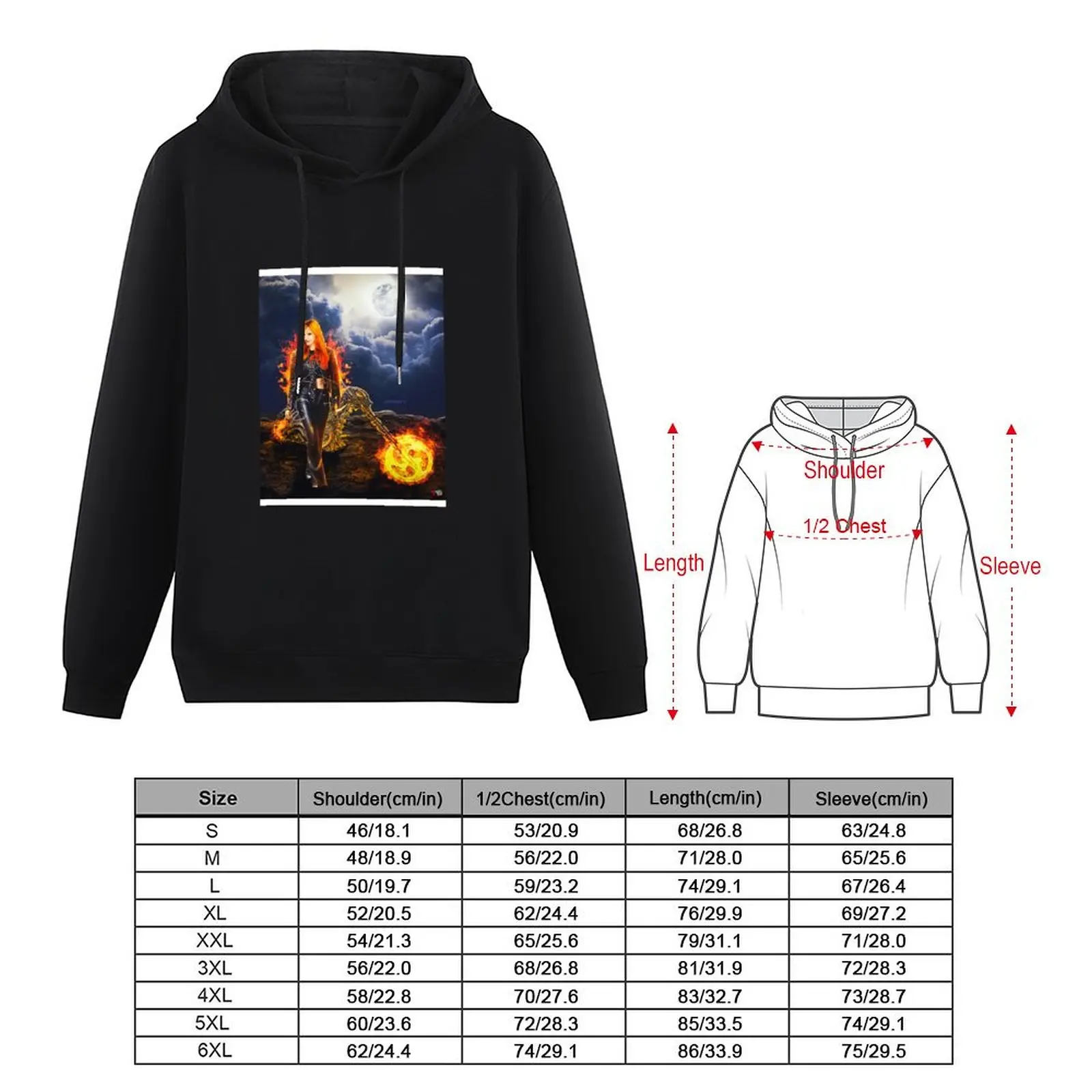 Bella Thorne - Female Ghost Rider Poster Pullover Hoodie blouse korean autumn clothes pullover