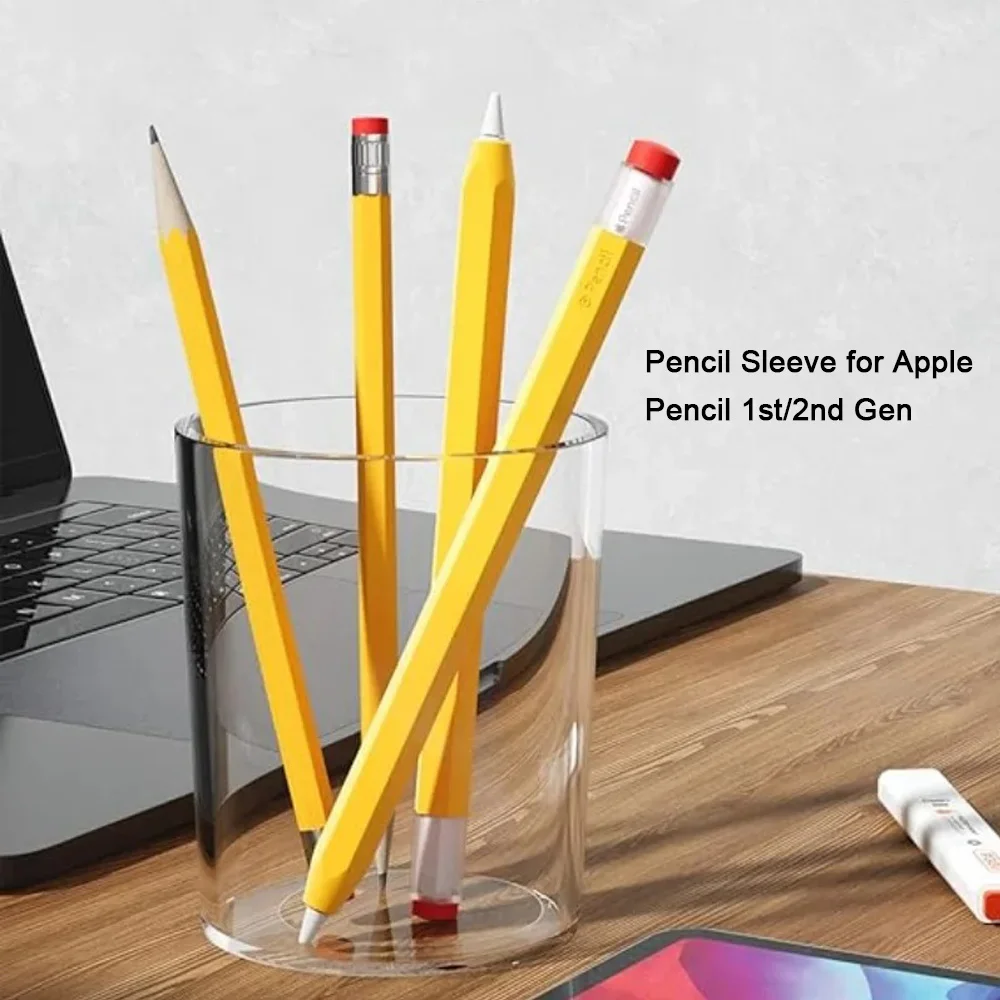 

For Apple Pencil 1st 2nd Silicone Pen Case Apple Pencil 1 2 Color Matching Stylus Protective Case Non-slip Anti-fall IPad Pen