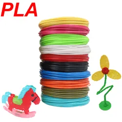 Diameter 1.75MM PLA 3D Printing Filament 12 Colors Colorless Odorless Safe Consumables Suitable for 3D Painting Printing Pens