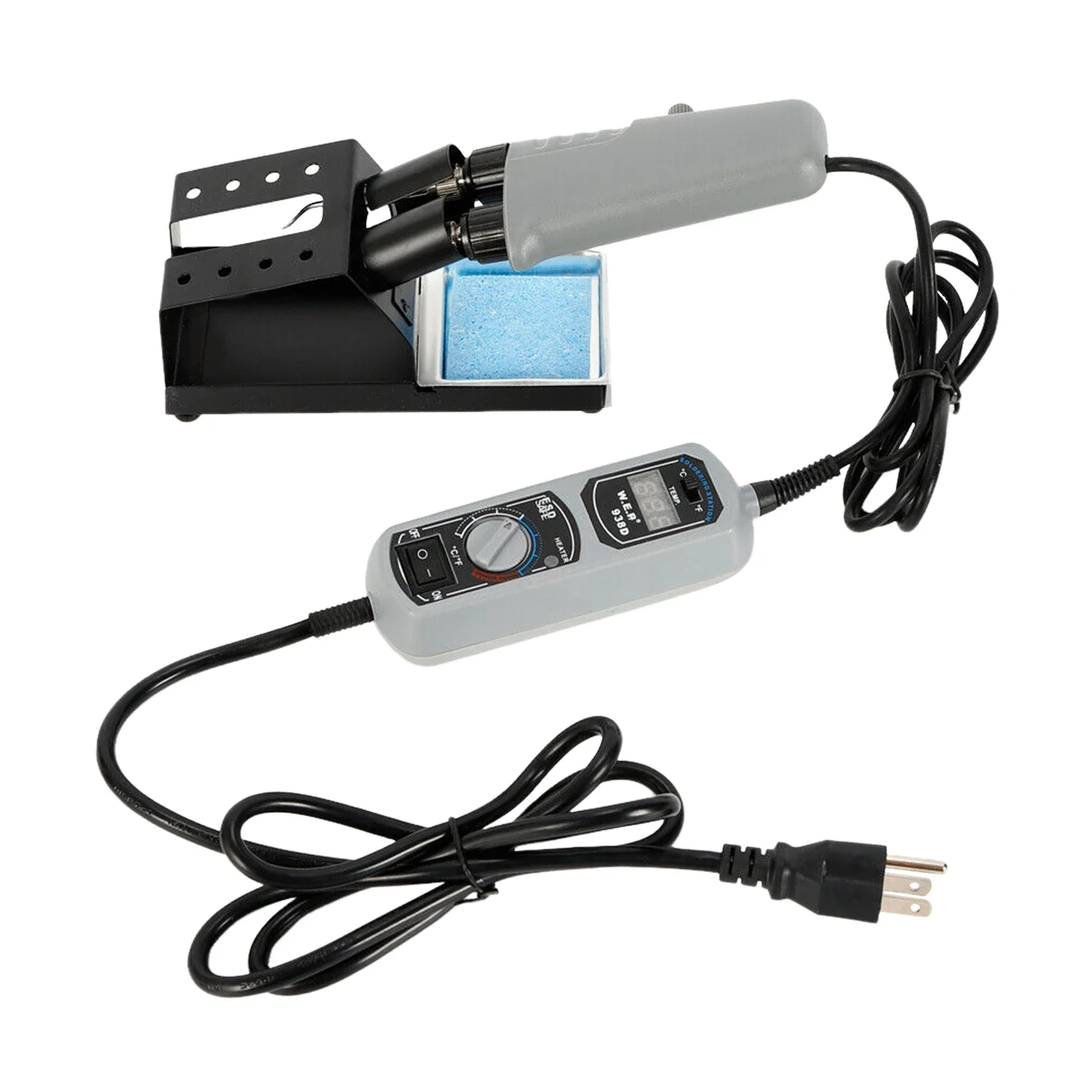 938D Portable Hot Tweezers Mini Soldering Station PID Technology Soldering Iron Welding For Factory Batch Welding Job AC