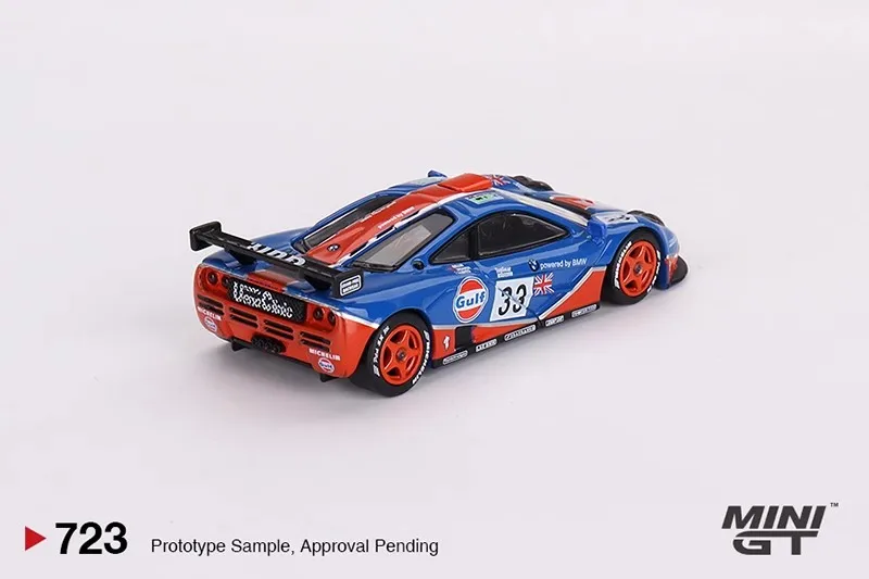 Модель автомобиля Mini Gt 1/64 McLaren F1 McLaren GTR Gulf 33, модель автомобиля из сплава, имитация орнамента, модель на заказ, подарок для мальчика