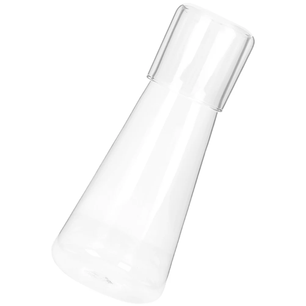 

Glass Drink Set Transparent Glass Water Kettle with Cup for Cold Water Juice Milk Tea Beverage Carafe Home Party Picnic Use