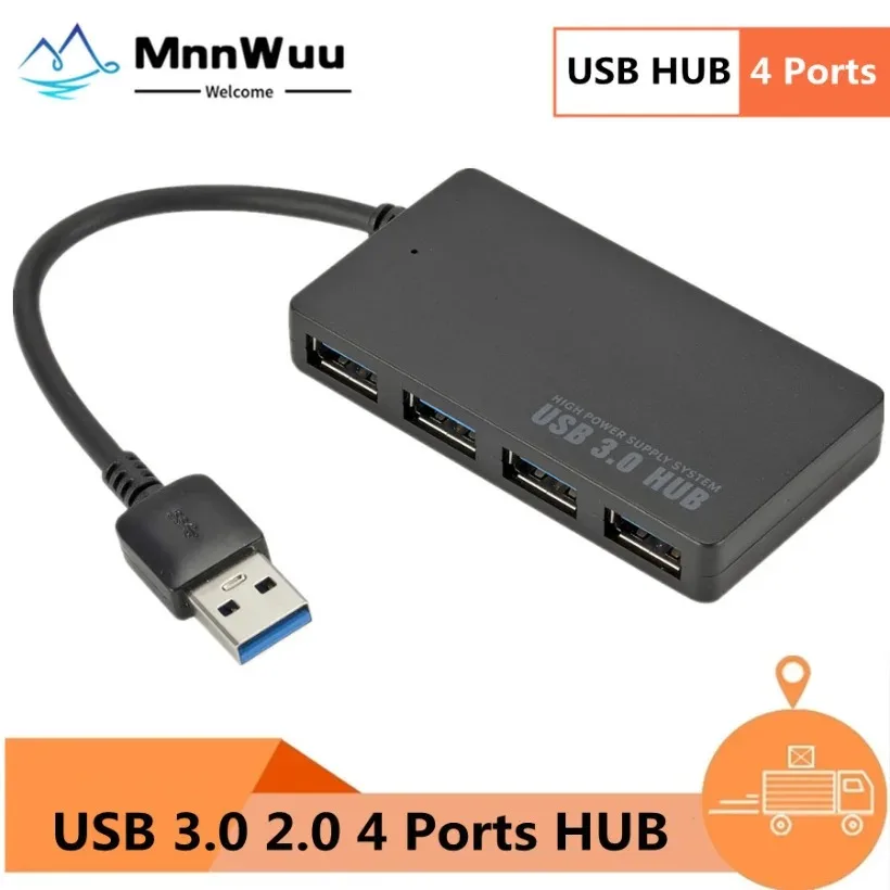 HUB USB 3.0 2.0 Laptop PC High Speed External 4 Ports Adapter Splitter USB Expander Computer Accessories For MacBook Xbox Laptop