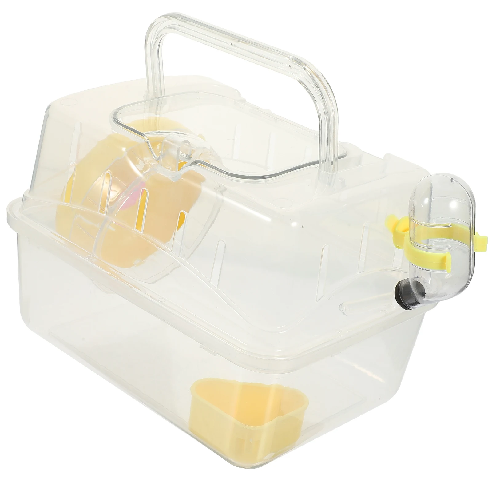 

Sunroof Cage Clear Abs Size Durable Hamster Carrier Suitable Hedgehogs Rabbits Chinchilla Guinea Pig Litter Box Mouse