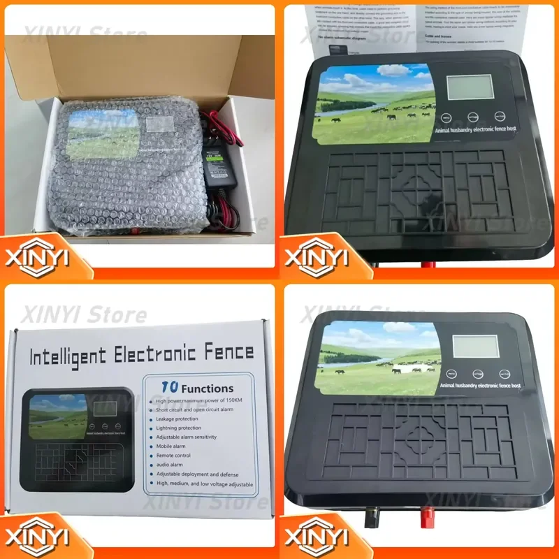 3.0J 10km Farm Electric Poultry Equipment Portable Power Solar Panel Electric Fence Energizer for Fence System