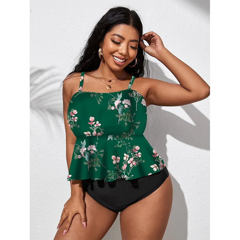 

Pure Desire Style Plus Size Split Swimsuit Women's High-end Sense Bikini New Suspender Strapless Vacation Style Bikini Women Y2k