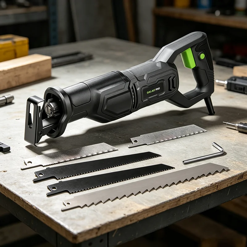 GALAX PRO 120V Reciprocating Saw, 6.0 Amp Corded Electric with 3000RPM for DIY & Contractor Cutting Wood/Metal/PVC Pipe, Variable Speed, 1-1/8